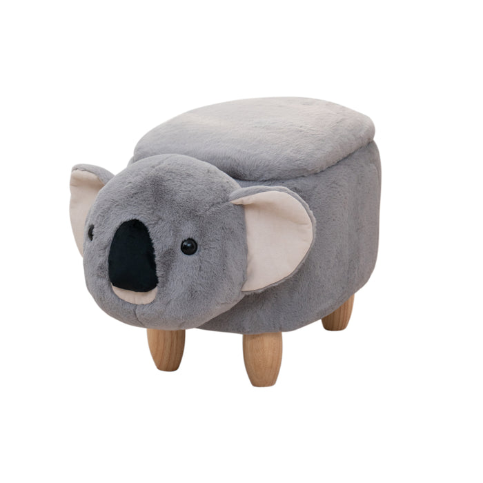 B-Ware Tierhocker mit Stauraum Koala Grau