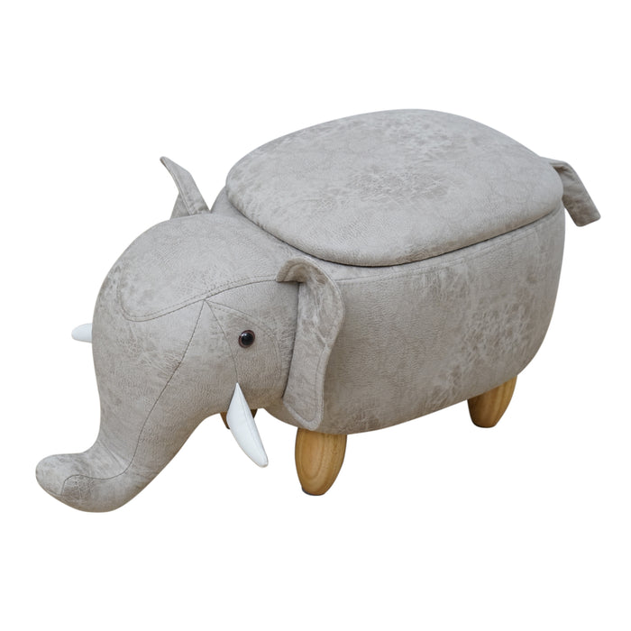 B-Ware Tierhocker Elefant Hellgrau