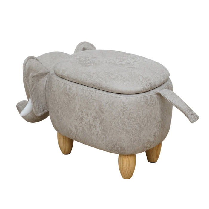 B-Ware Tierhocker Elefant Hellgrau