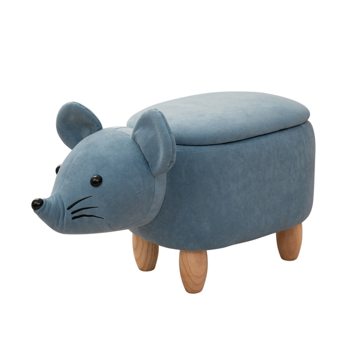 B-Ware Tierhocker Maus Blau