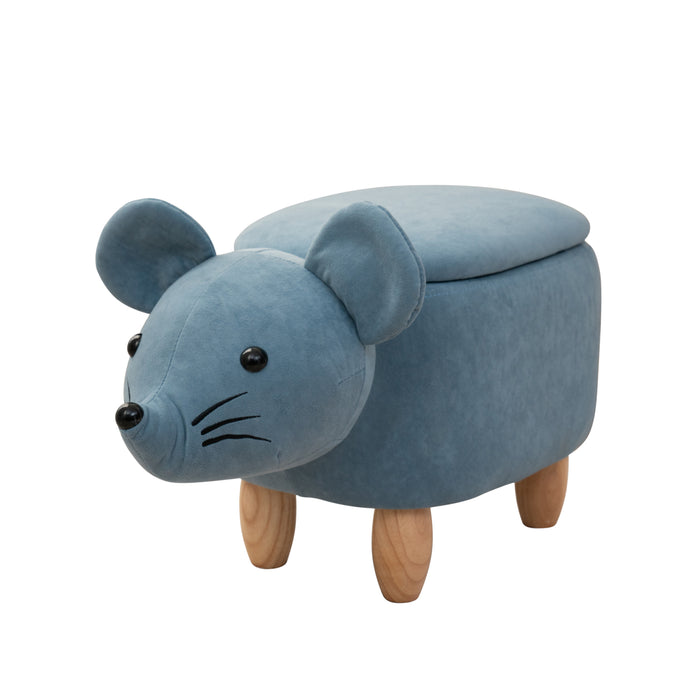 B-Ware Tierhocker Maus Blau