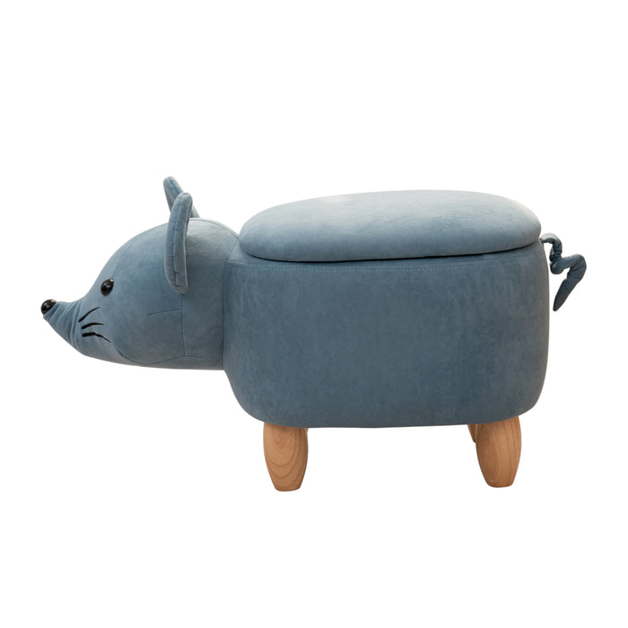 B-Ware Tierhocker Maus Blau