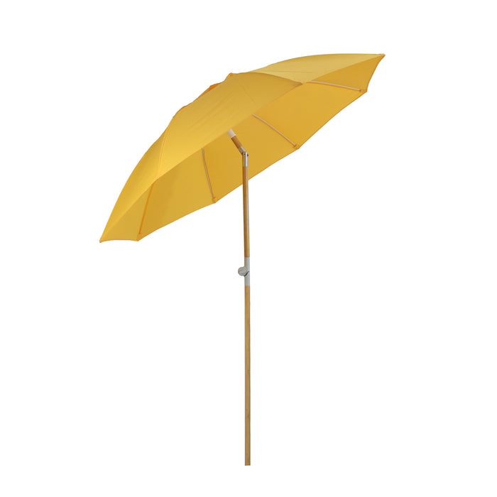 Set Sonnenschirm Bambus + Ständer