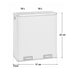 Maße SVITA TM2X30L Doppel-Abfalleimer mit Fußpedalen aus pulverbeschichtetem Stahl - taupe: 57x31x65 cm, mit zwei 30-Liter-Fächern