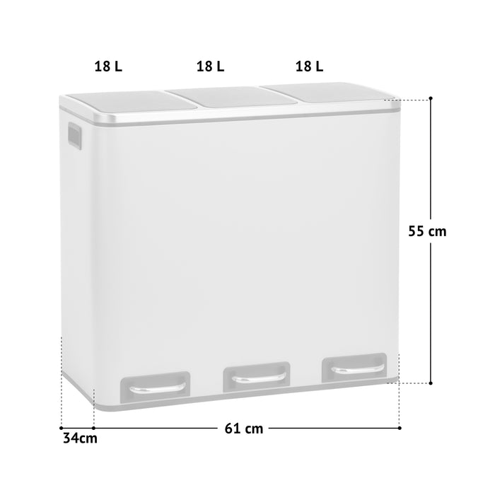 TM3X18 Mülleimer 54 Liter