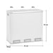 SVITA TM2X30L Mülleimer mit jeweils 3x18 Litern Fassungsvermögen, Maße 61x34x55 cm, mit drei Fußpedalen
