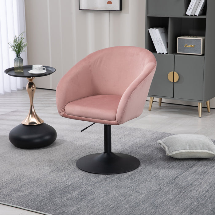 B-Ware JAMAIKA Loungesessel Samt Altrosa