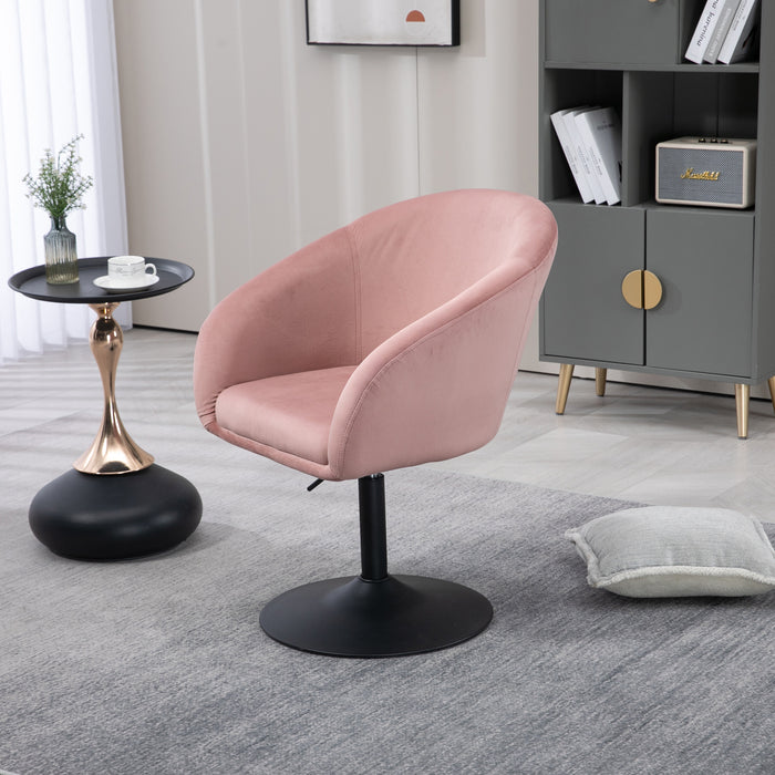 B-Ware JAMAIKA Loungesessel Samt Altrosa