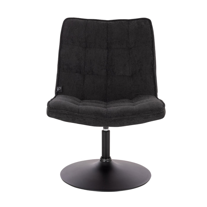 B-Ware HENRY Loungesessel Cord Schwarz
