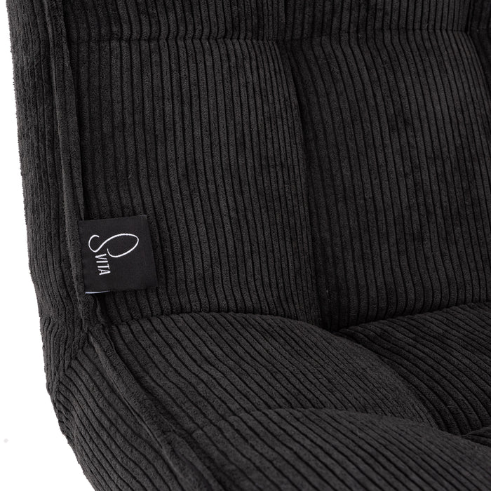 B-Ware HENRY Loungesessel Cord Schwarz
