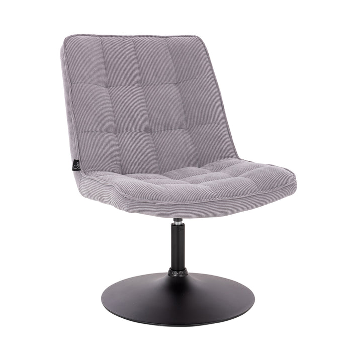 B-Ware HENRY Loungesessel Cord Grau