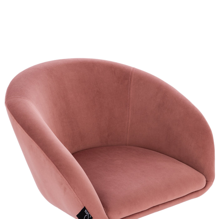 B-Ware JAMAIKA Loungesessel Samt Alt-Rosa