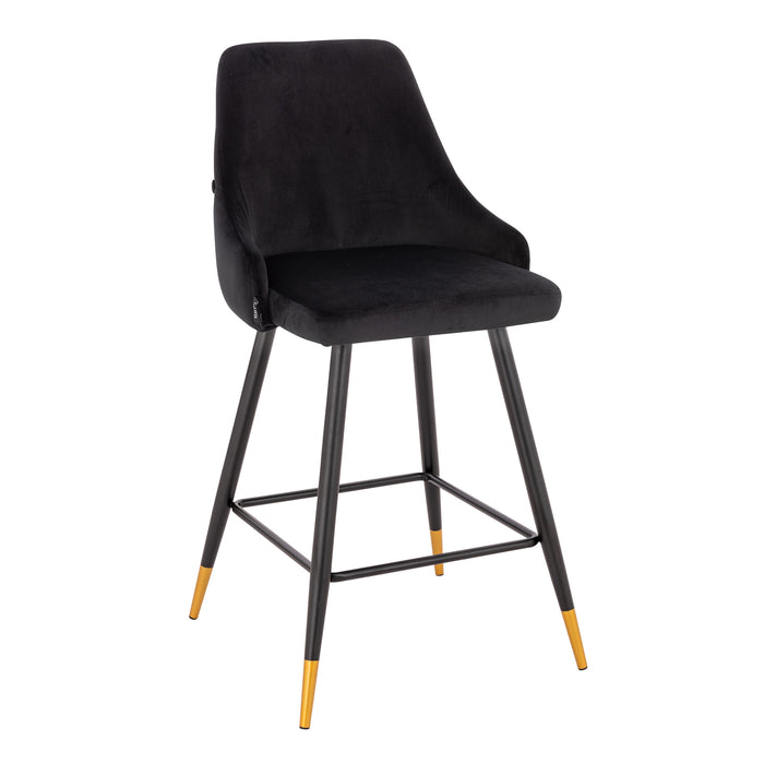 B-Ware ALEX 2er Set Barhocker Schwarz