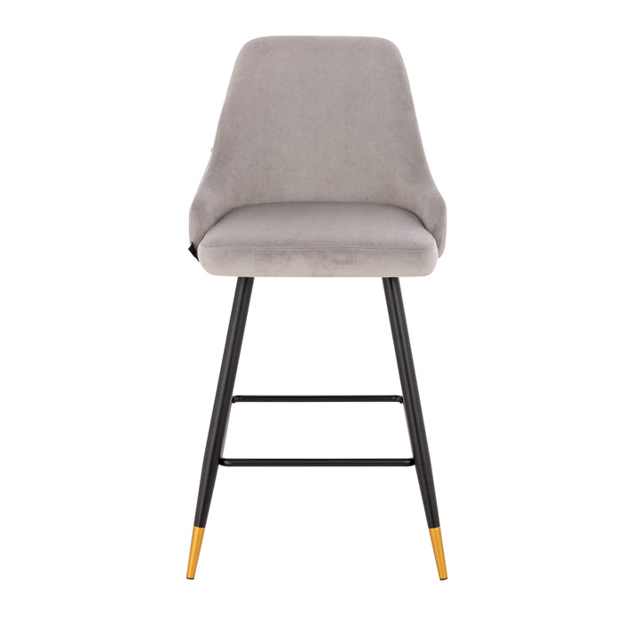 B-Ware 2er Set ALEX Barhocker Grau