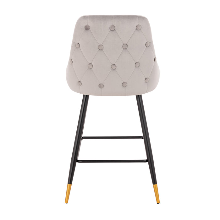B-Ware 2er Set ALEX Barhocker Grau