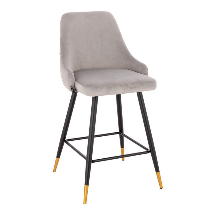 B-Ware 2er Set ALEX Barhocker Grau