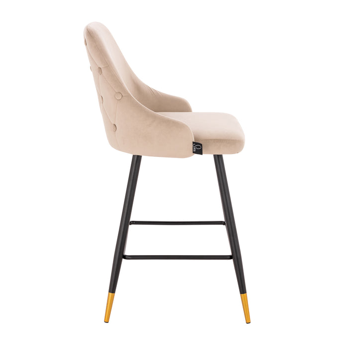 B-Ware ALEX 2er Set Barhocker Taupe