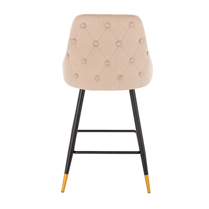 B-Ware ALEX 2er Set Barhocker Taupe