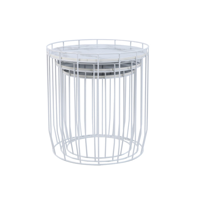 B-Ware PASI Beistelltische Weiß