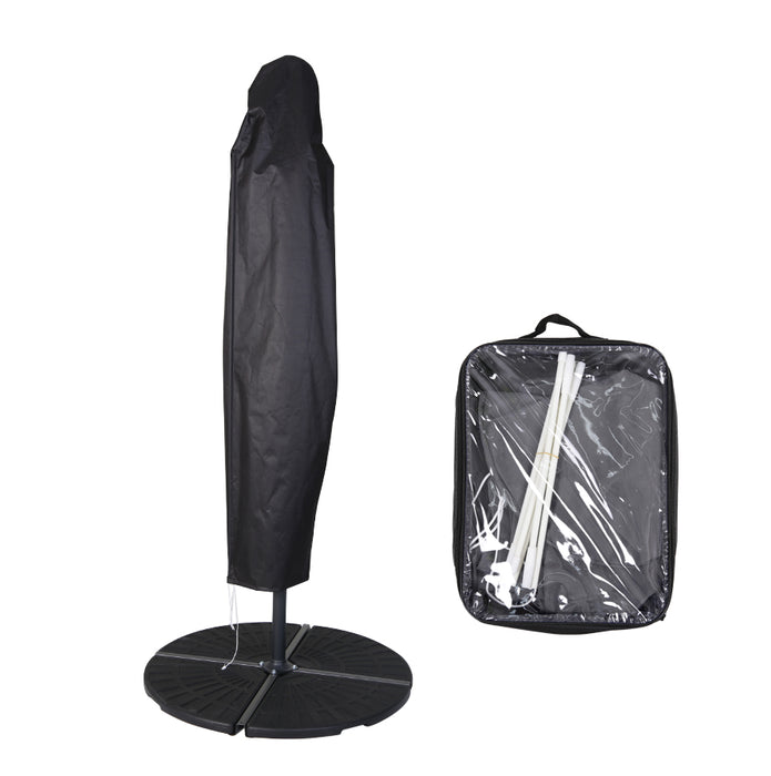 Set Ampelschirm 3m + Haube + Gewichte