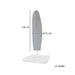 Graue Schutzhuelle für Sonnenschirm, Höhe 190 cm, Durchmesser 52 cm, auf weißem Ständer