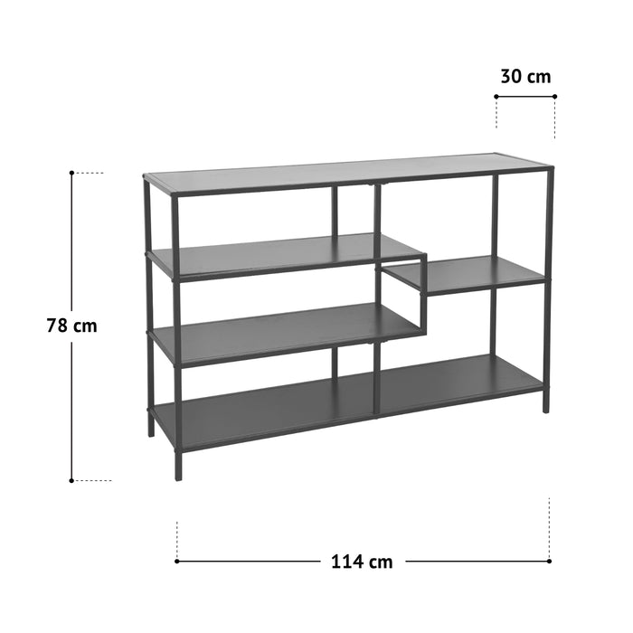 B-Ware CASTO Metallregal Schwarz