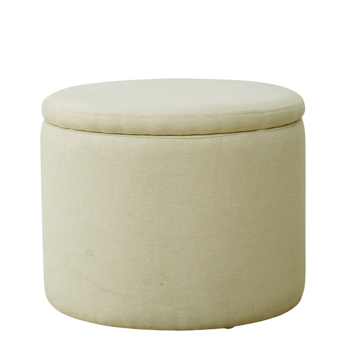 B-Ware AMBER Hocker Stoff Beige
