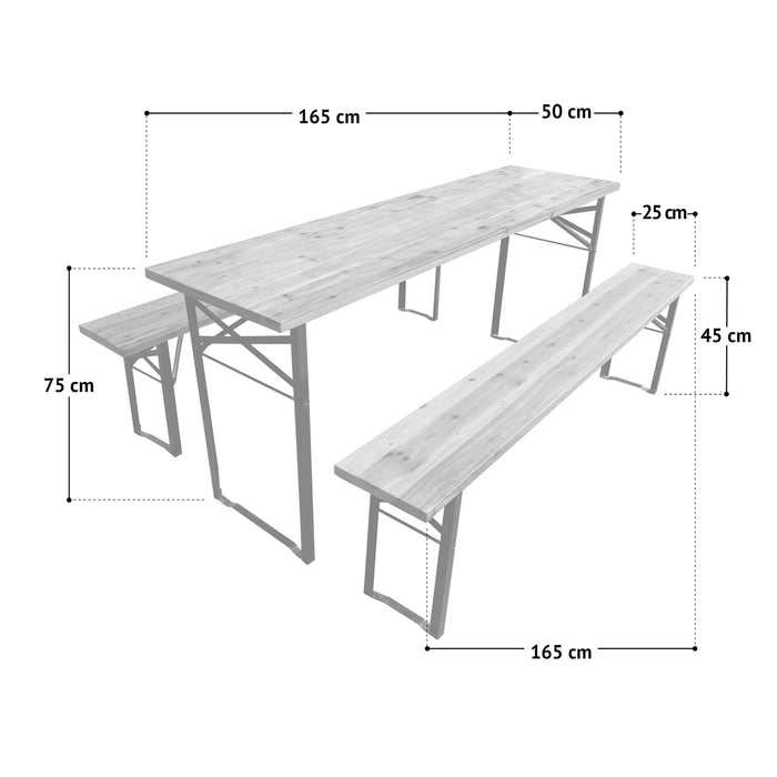 Bierzeltgarnitur Holz