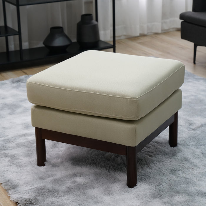 B-Ware HOLLY Hocker Weiß/Braun