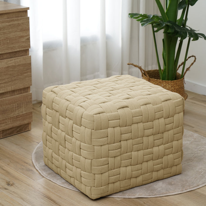 B-Ware POPPY Hocker Stoff Beige
