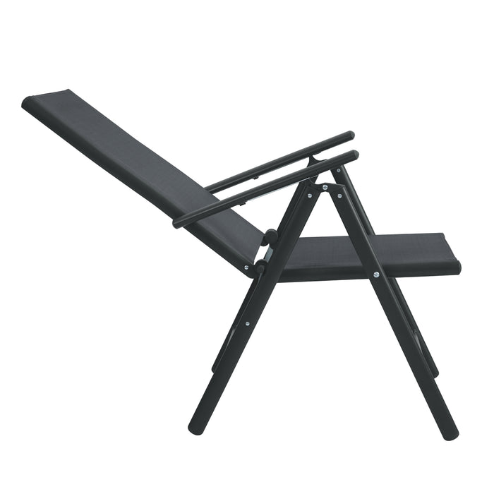 2er Set Gartenstühle Alu