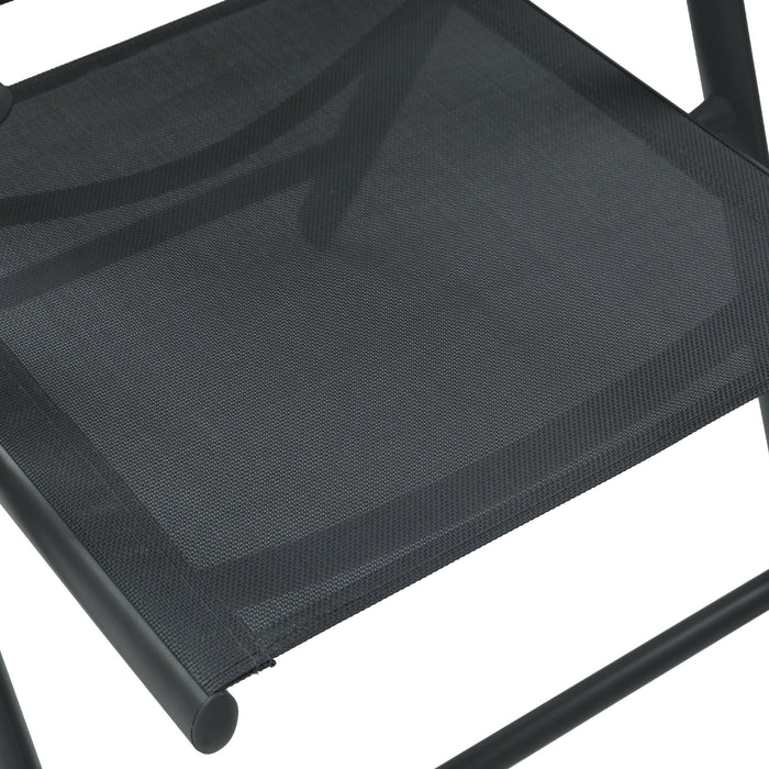 2er Set Gartenstühle Alu
