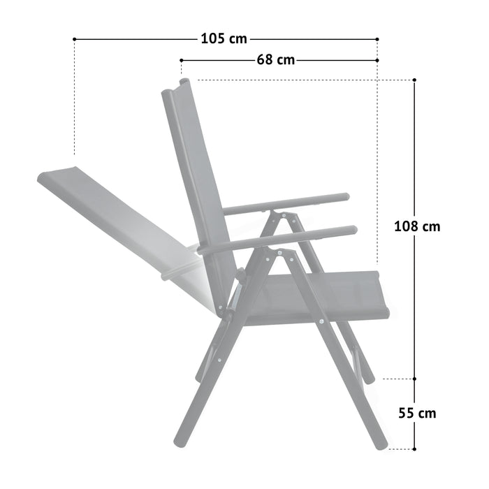 Set Gartentisch + 4 Gartenstühle