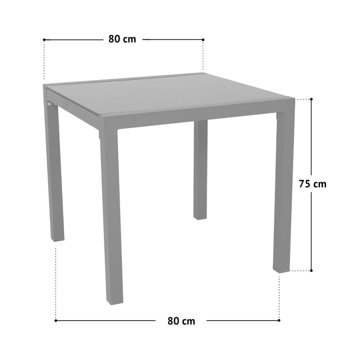 Set Gartentisch + 4 Gartenstühle