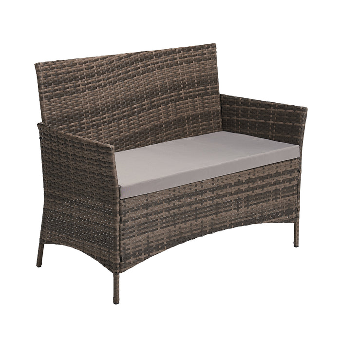 91925 + 91102 Rattan + Haube Brooklyn Set Braun (92925)