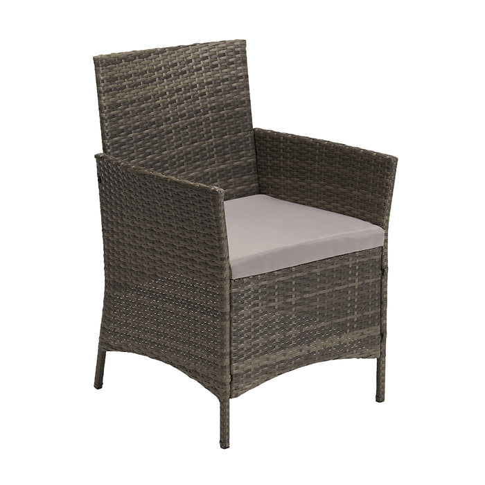 91926 + 91102 Rattan + Haube Brooklyn Set Grau (92926)