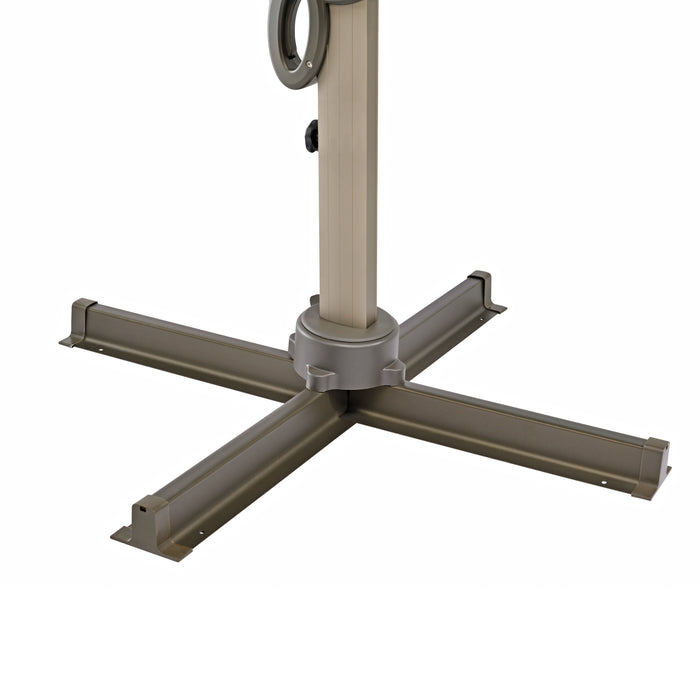 Ampelschirm 360° Sonnenschirm 3,5m LED Alu drehbar schwenkbar kippbar
