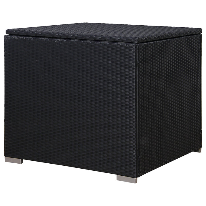 B-Ware Rattan Lugano/California Kissenbox Schwarz