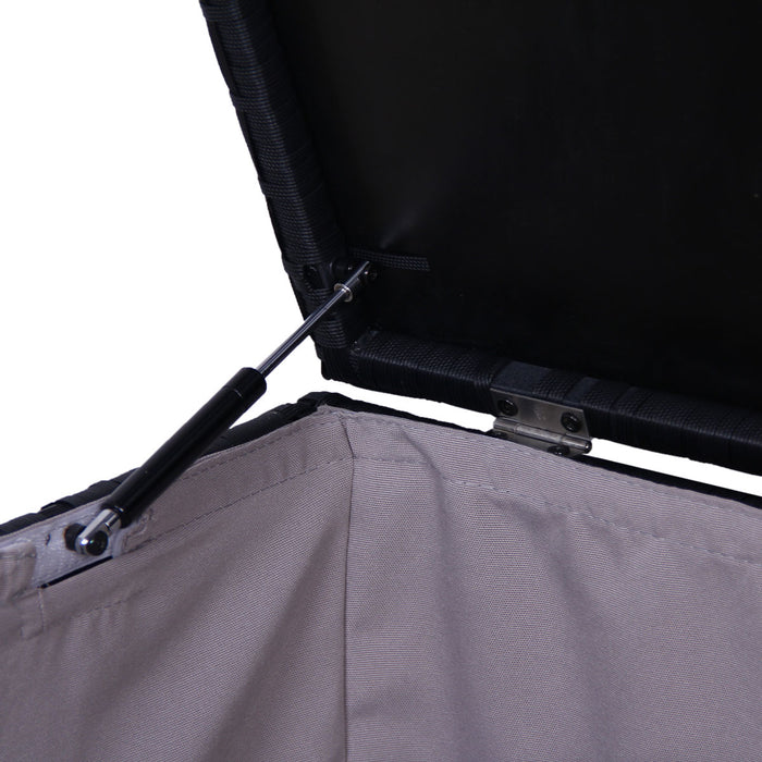 B-Ware Rattan Lugano/California Kissenbox Schwarz