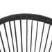 BALI Balkonset Sessel Detail Polyrattan-Geflecht - schwarz