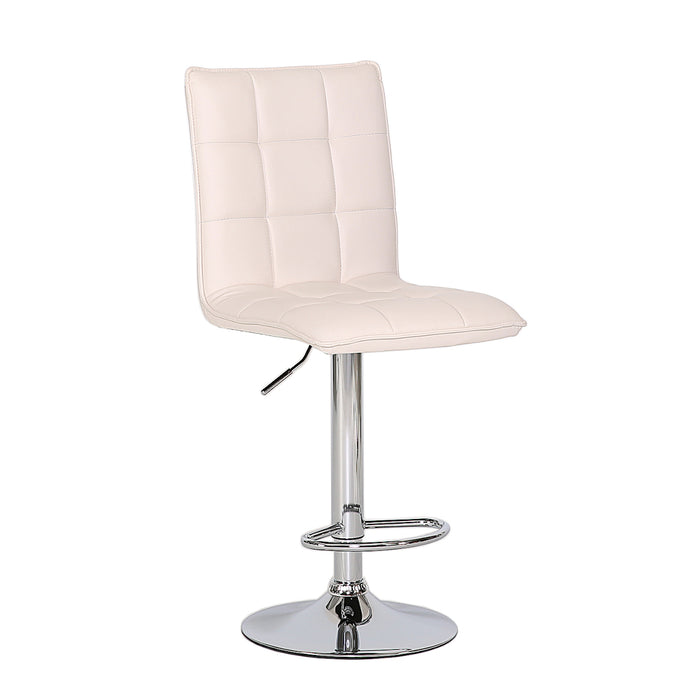 2er Set Barhocker gesteppt Kunstleder