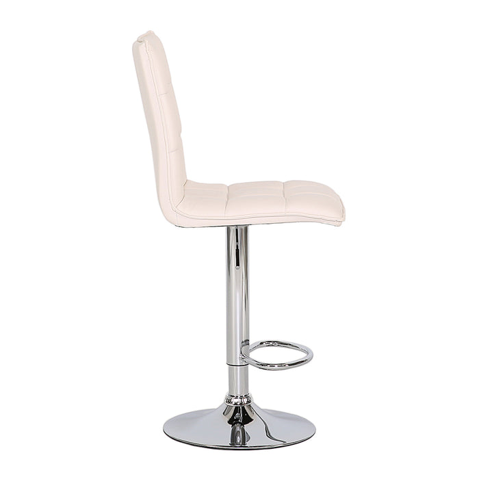 2er Set Barhocker gesteppt Kunstleder
