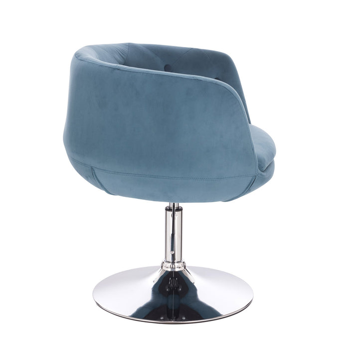 B-Ware PANAMA Lounge Sessel Samt Blau