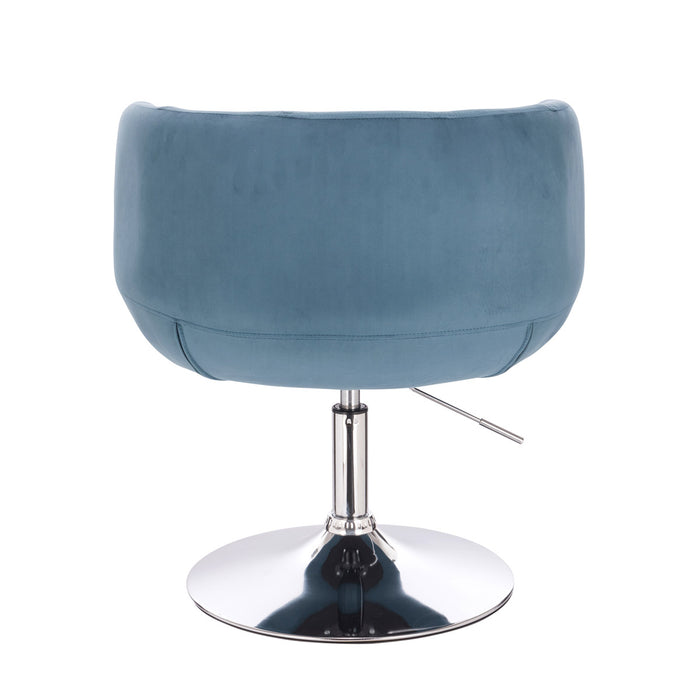 B-Ware PANAMA Lounge Sessel Samt Blau