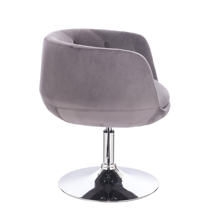 B-Ware PANAMA Lounge Sessel Samt Grau