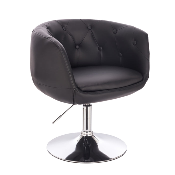 B-Ware PANAMA Lounge Sessel Kunstleder Schwarz