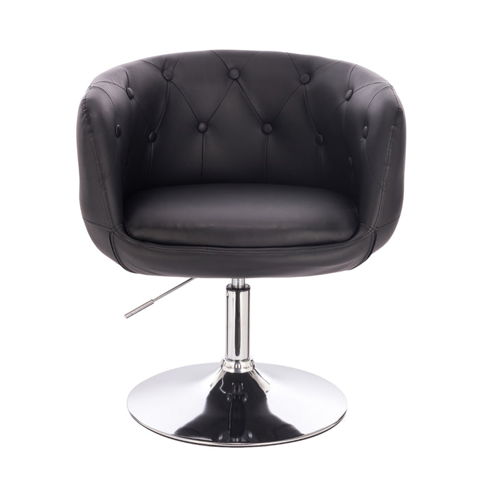 B-Ware PANAMA Lounge Sessel Kunstleder Schwarz