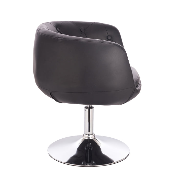 B-Ware PANAMA Lounge Sessel Kunstleder Schwarz