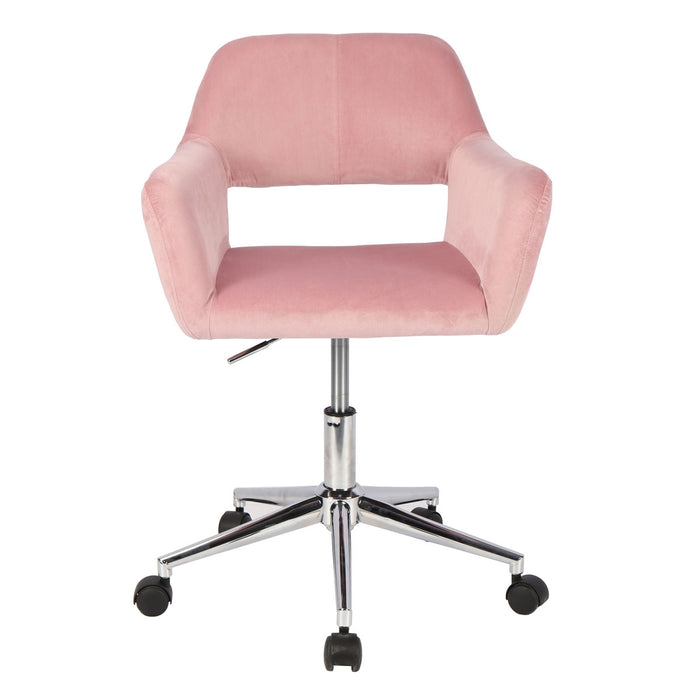 B-Ware JILL Bürostuhl Samt Rosa