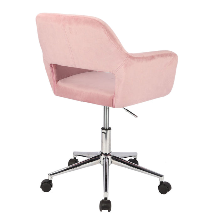 B-Ware JILL Bürostuhl Samt Rosa